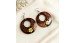 New Handcrafted Painting Wood Earrings Premium